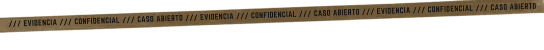 Sello confidencial en expediente criminal de Archivo Negro