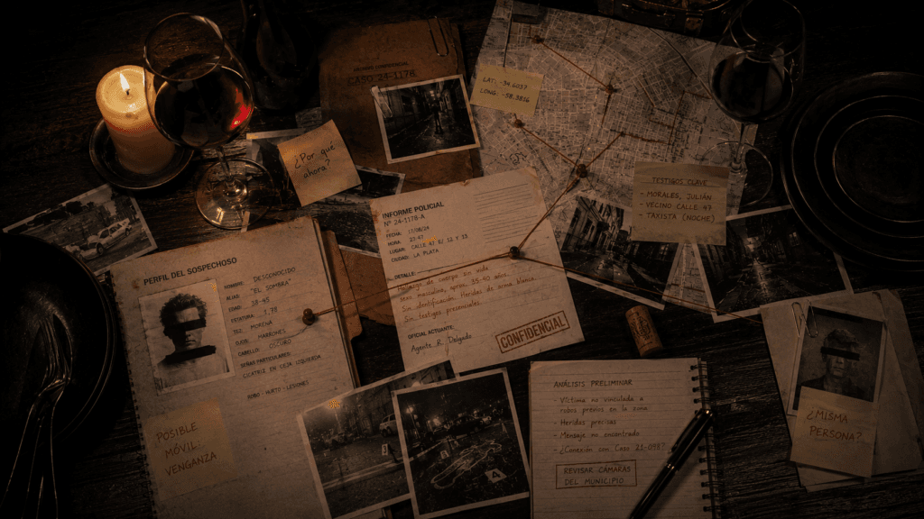 Noche de detective en pareja resolver un crimen juntos sin salir de casa